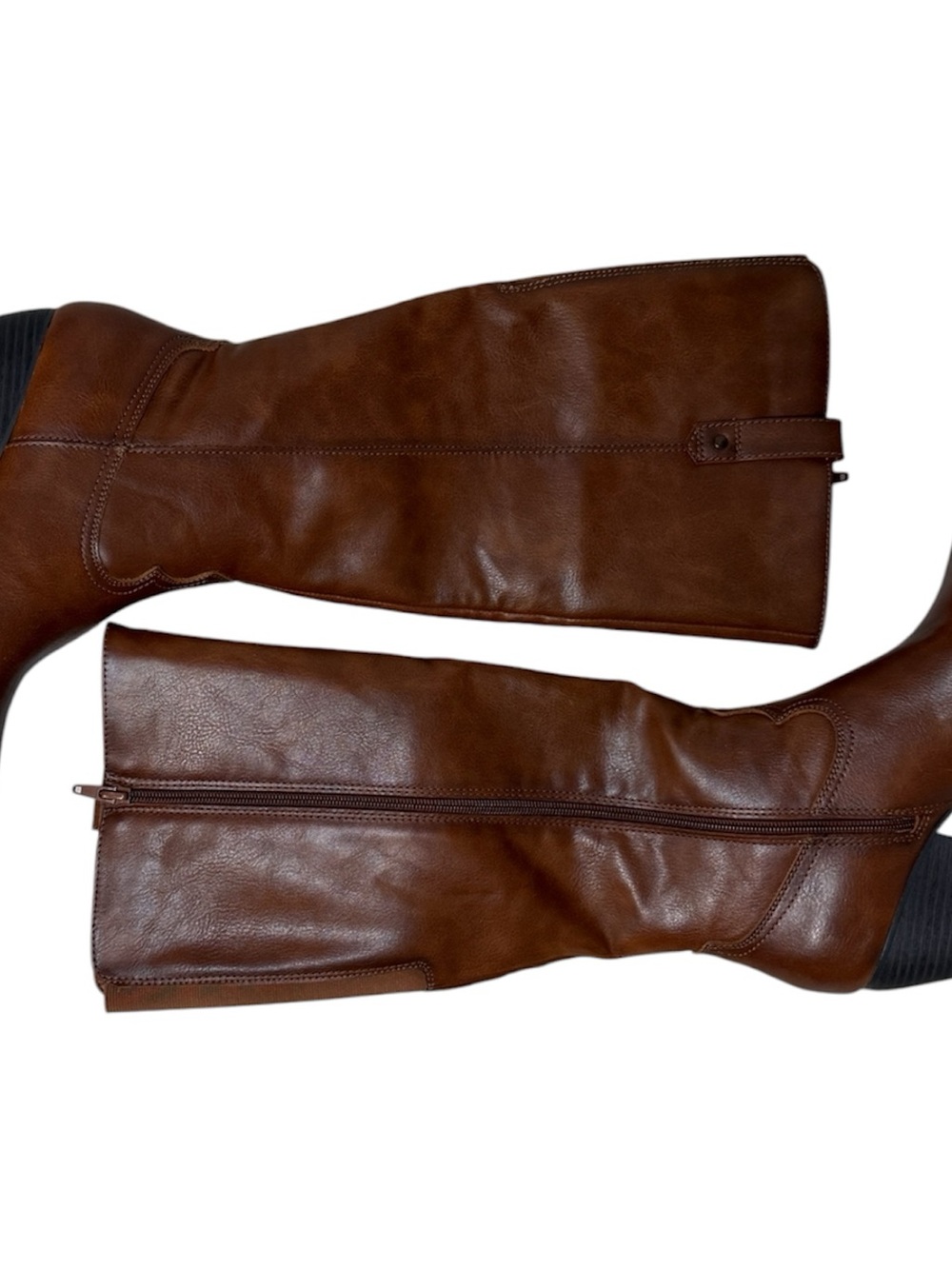 Frye & Co. Selah Stacked Heel Cowboy Boot in cognac - Picture 2 of 6